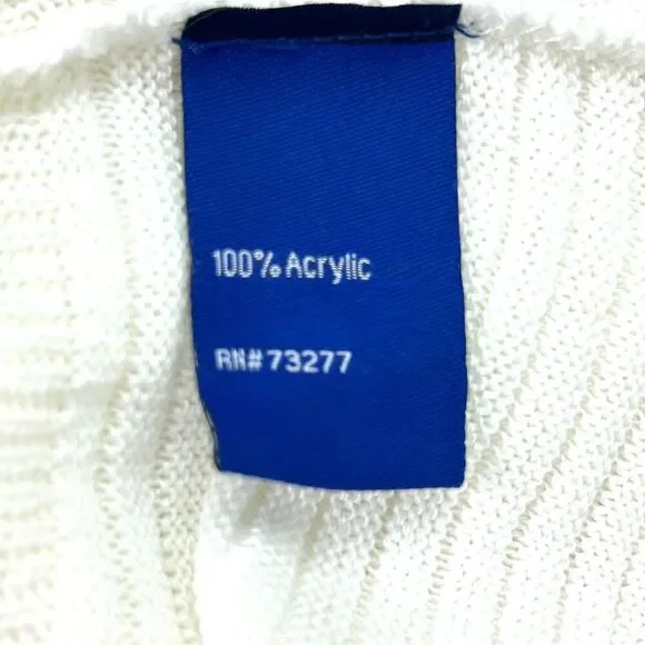 Apt 9 Women White Open Front Knit Cardigan Sweater Lightweight MP Petite 1423R4 - Picture 11 of 12